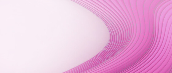 Abstract Wave Background. Creative Geometric shapes and Origami Paper Art with Curve digital design on Purple. banner, website -3d Rendering