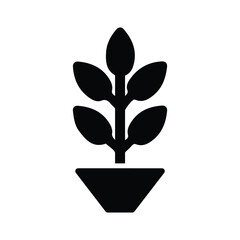 Natural, nature, plants, spring icon. Black vector design