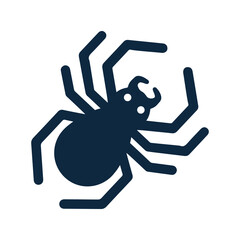 Spider icon. Simple editable vector graphics.