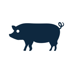 Pig, animal, domestic farm icon. Simple editable vector graphics.