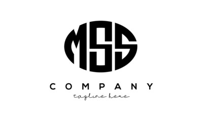 MSS three Letters creative circle logo design