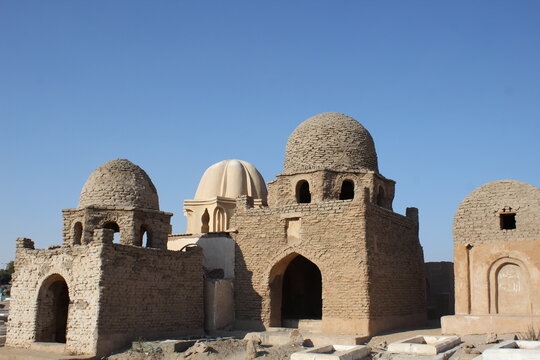 The famous and  historic Fatimid cemetery in Aswan in Egypt