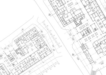 Floor plan designed building on the drawing.