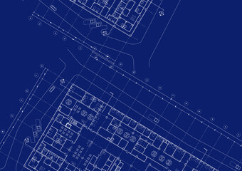Floor plan designed building on the drawing.