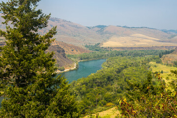 Snake river landscape in summer. Idaho, USA