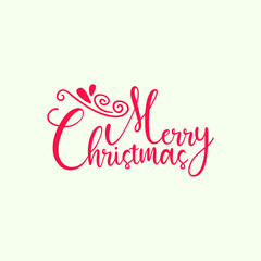 Merry Christmas Background Typography Illustration. Christmas Vector Design. Decorative Christmas Resources Banner