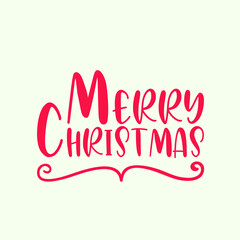 Merry Christmas Background Typography Illustration. Christmas Vector Design. Decorative Christmas Resources Banner