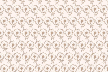 Abstract floral pattern design. Seamless vector graphic pattern for fabric, wallpaper, packaging and other multiple usage 