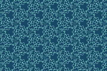 Floral seamless pattern design. Graphic pattern for multiple usage 