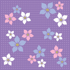 seamless pastel colours floral wallpaper pattern