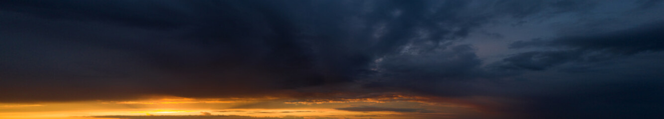  panorama sky. Beautiful cloud in the sunrise sky background. Sky banners background. - obrazy, fototapety, plakaty