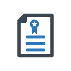 License certificate icon
