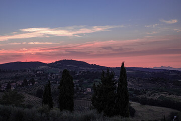 Sunset in Toscania