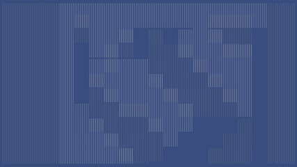 2D rendering digital illustration. Abstract design with striped geometry.