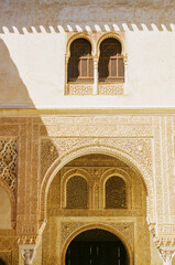 detail of the palace, in spain grenada