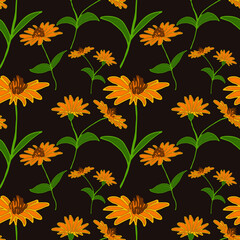 Vector, a pattern from flowers. For printing on fabric.