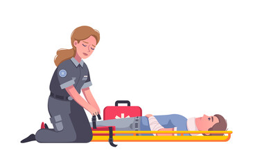 Cartoon Paramedic Illustration