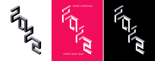 Set of 2022 logo text design