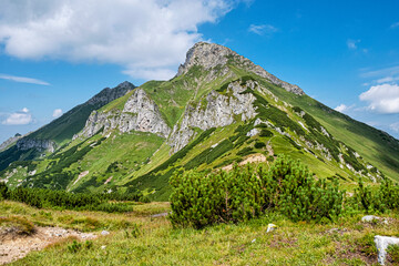 Fototapeta na wymiar Zdiarska vidla peak, Belianske Tatras mountain, Slovakia