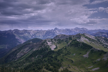 Obraz na płótnie Canvas beautiful mountain top landscape