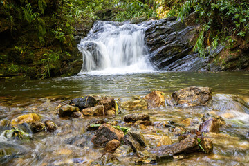 waterfall in autumn