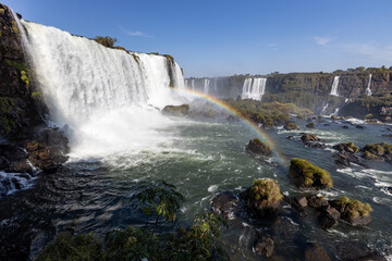 waterfall in the mountains