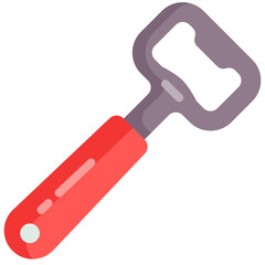 bottle opener flat icon