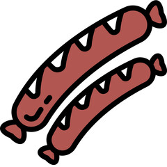 sausage one color icon
