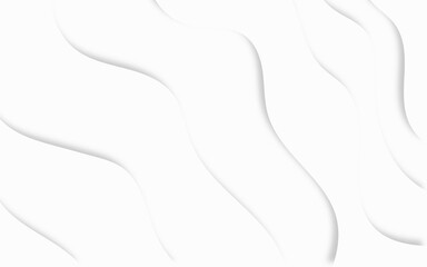 abstract white papercut texture background with fluid.modern  gray and white waves. stylist wave background for cover and flyer design.