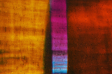 Colourful Glass Reflections on a Wall with Creative Lighting for Background, Texture, Pattern or other Graphic and Design Elements