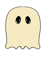 Yellow Halloween Ghost