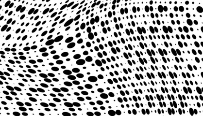 The halftone texture is monochrome. Vector chaotic background