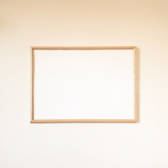 horizontal picture frame on wall