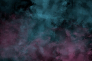 Blue and Pink Smoke or Fog Photo Overlay