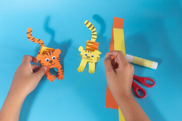 paper tiger craft for kids