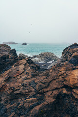 Iceland ocean beach cliffs