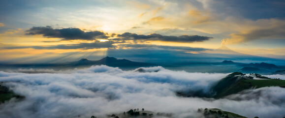 Amanecer en el Popocatépetl