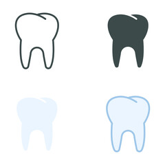Healthy Dental in molar part for dentistry, orthodontics Medical concept in oral health care and hygiene, Human Anatomy Body part. Tooth icon. Vector illustration. Design on white background. EPS10