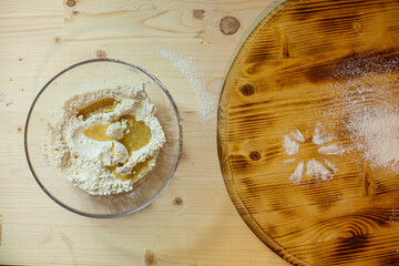homemade apple pie on table
