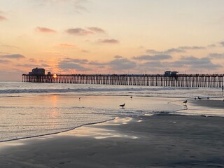 Fototapeta premium sunset on the beach