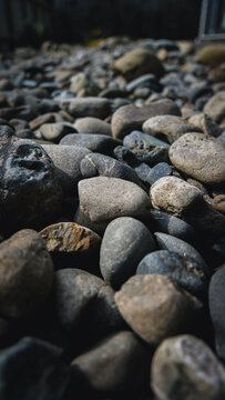 Stones on the ground