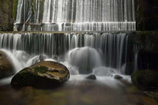 Waterfall in the Serra dos Órgãos, in Teresópolis, Rio de Janeiro. Photographed with long exposure.