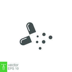 Oil, Nutrients Capsules, Omega, Omega Capsules, Omega Pills glyph icon. Omega fish oil. dietary supplements for vitamin logo. Vector illustration design on white background. EPS 10