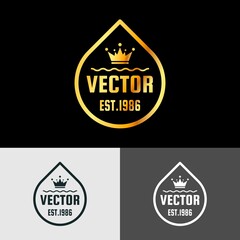 Best stamp with three color with editable vector