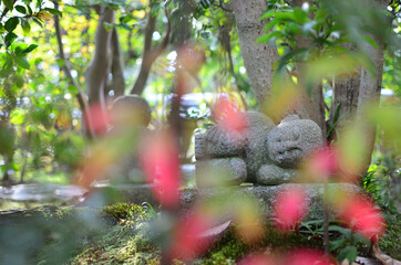 もみじとお地蔵さん