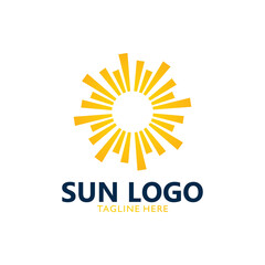 Fototapeta premium sun logo concept