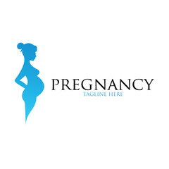 pregnant logo concept