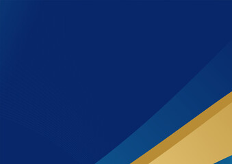 Luxury dark blue overlap dimension background on metal pattern. Colorful golden glitters halftone texture with shiny realistic golden elements. Modern vector design template.