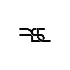 fsl initial letter monogram logo design