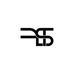 fst initial letter monogram logo design